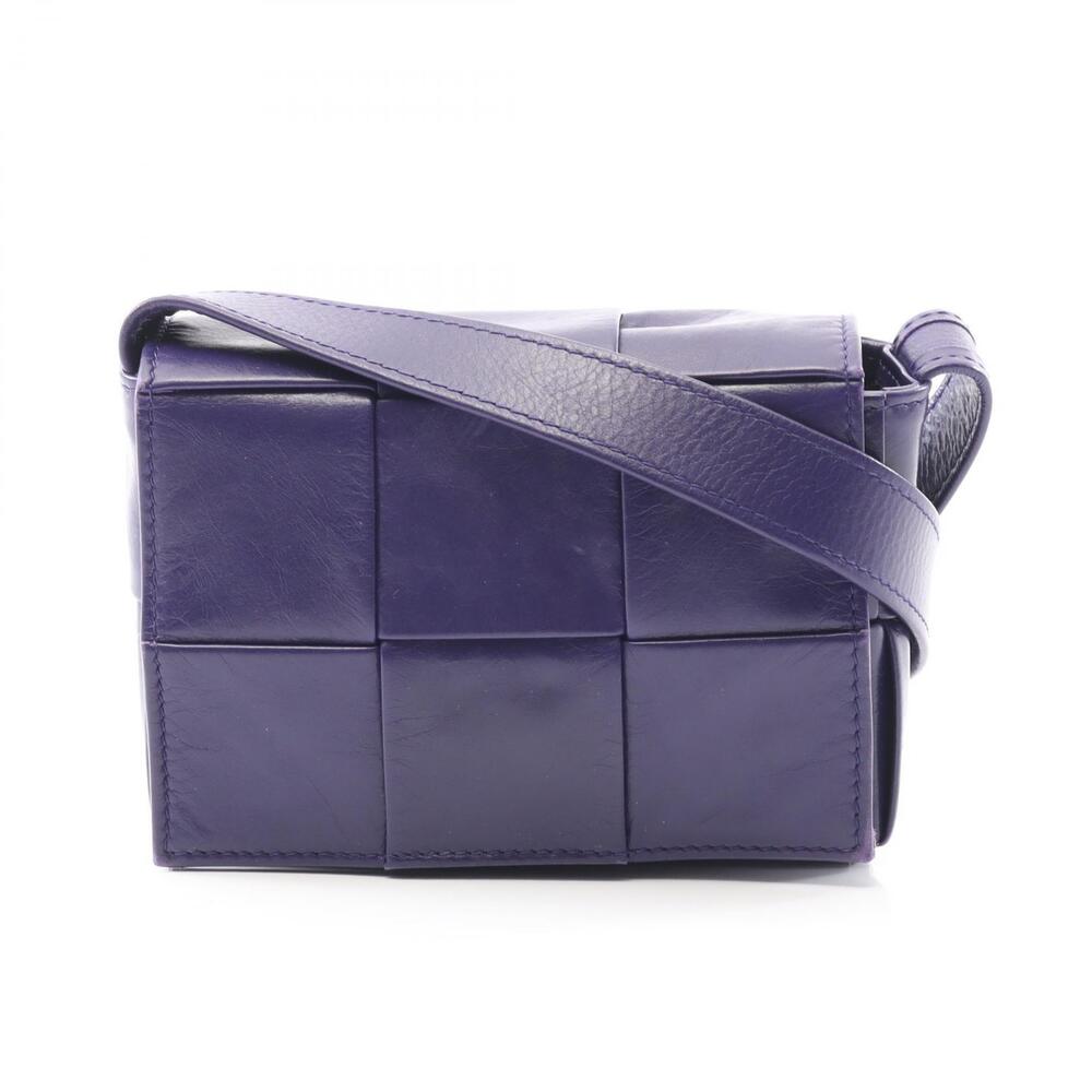 Bottega Veneta CANDY Cassette Bag Shoulder Leather Purple